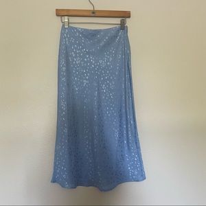 Baby blue midi skirt